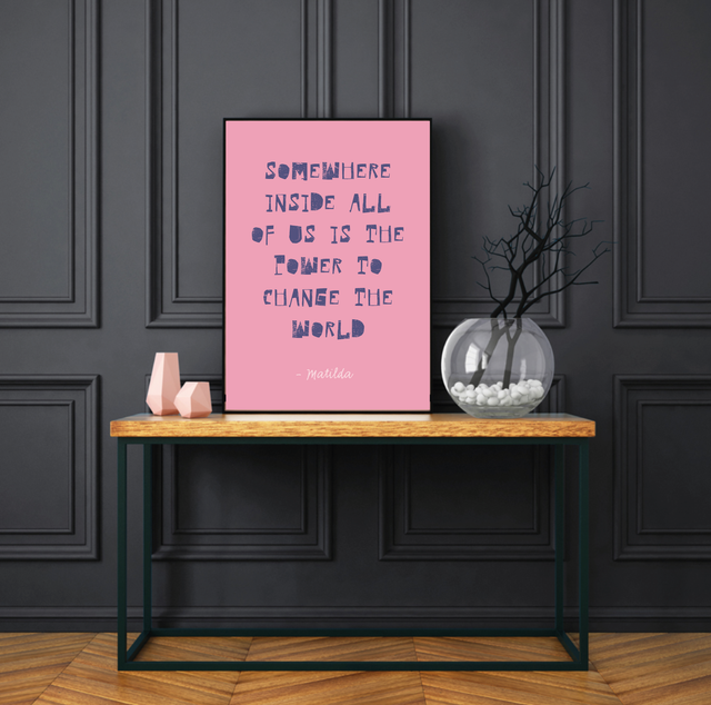 Matilda Quote Print A4