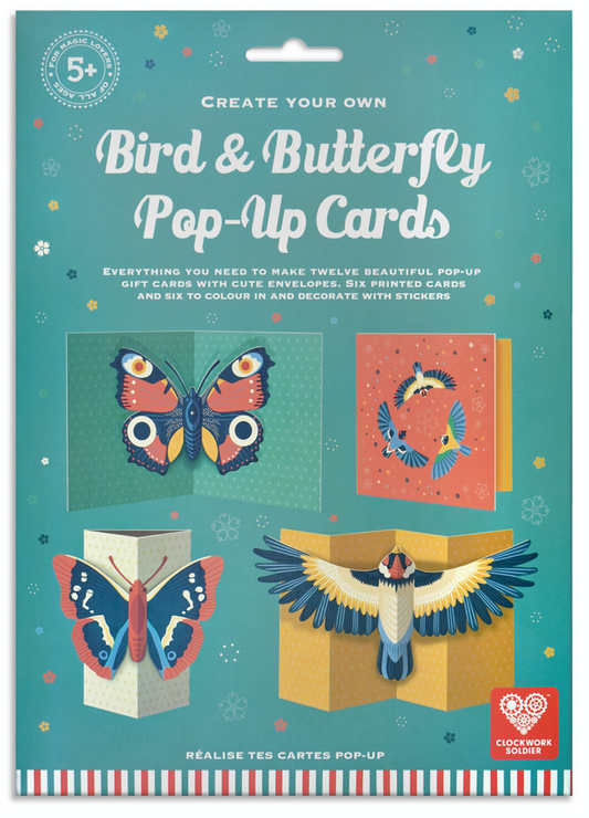 Clockwork Soldier Bird & Butterfly Pop Up Cards