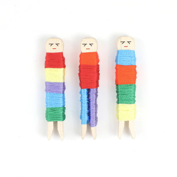 Cotton Twist Worry Dolls Keepsake Craft Tin